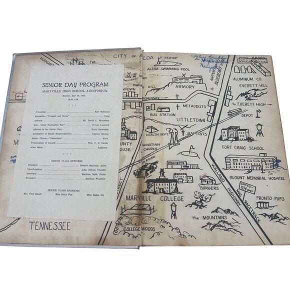 1952 Appalachian Yearbook Maryville High School Rebels Vintage Tennessee - Picture 2 of 10